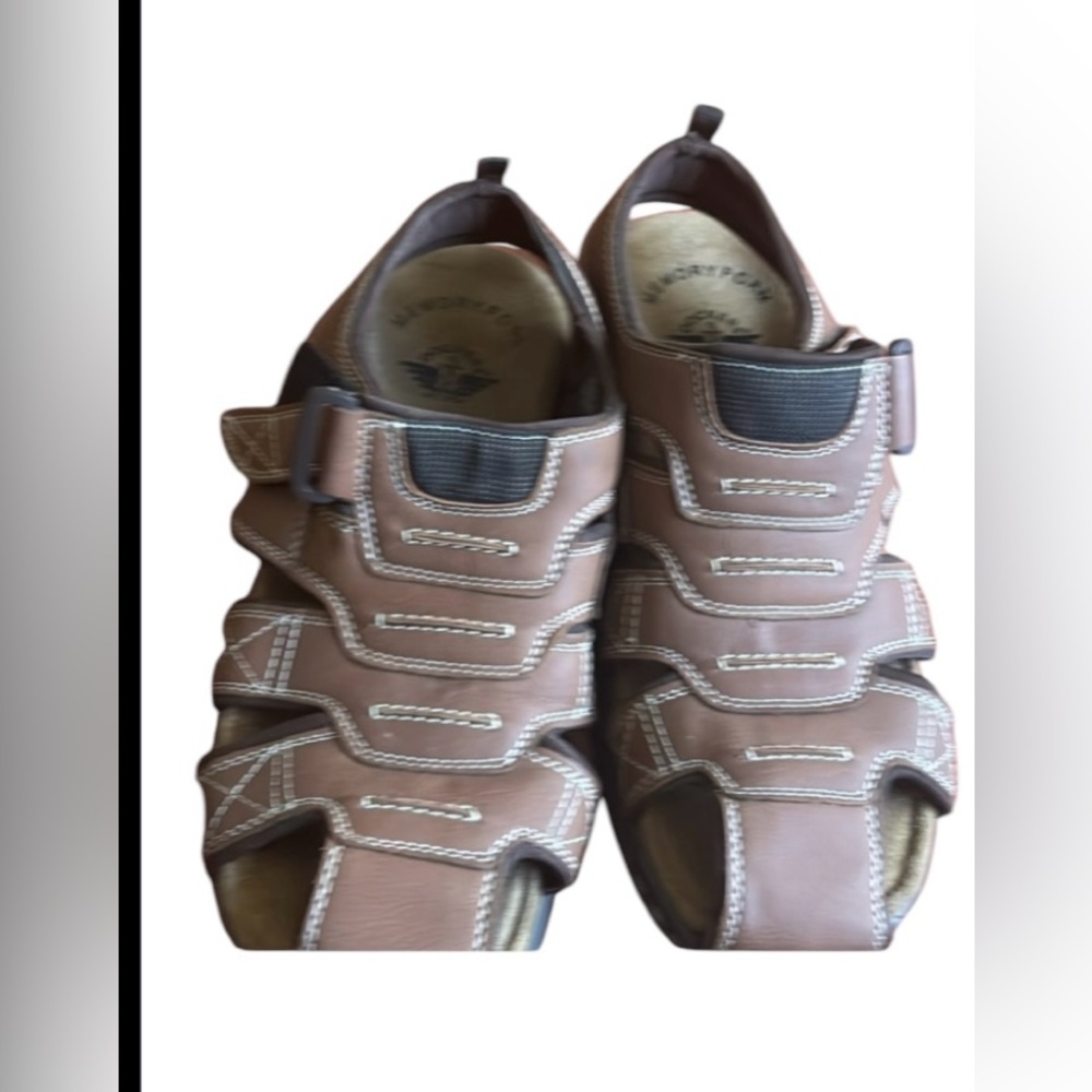Men’s Docker Brown Leather Sandals 9M